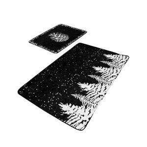Czarno-białe dywaniki łazienkowe zestaw 2 szt. 60x100 cm – Mila Home