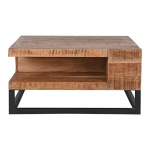Stolik z litego drewna mango 80x80 cm Cube – LABEL51