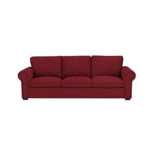 Czerwona sofa 3-osobowa The Classic Living Antoine