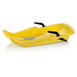 Żółty bobslej z hamulcami Gizmo Twister, 80 cm