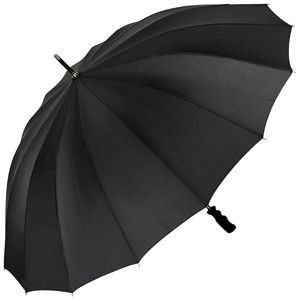 Czarny parasol Von Lilienfeld Cleo XXL, ø 120 cm