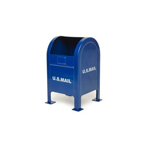 Niebieska stojak na artykuły piśmiennicze Kikkerland Mailbox