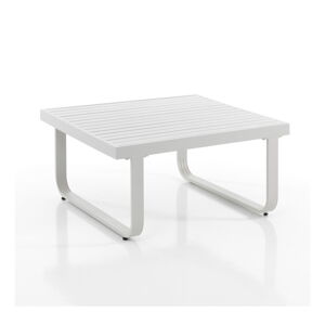 Biały aluminiowy stolik 80x80 cm Ischia – Tomasucci
