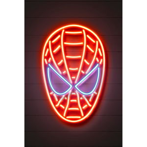 Plakat Blue-Shaker Neon Art Spider Man, 30x40 cm