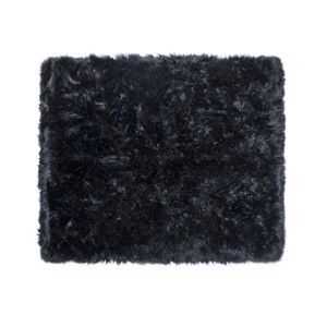 Czarny dywan z owczej skóry Royal Dream Zealand Sheep, 130x150 cm