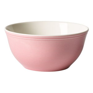 Różowa porcelanowa miska Like by Villeroy & Boch Group, 0,75 l