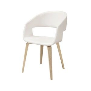 Białe krzesło do jadalni Interstil Nova Nature Poplar