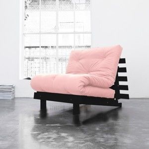 Fotel rozkładany Karup Roots Wenge/Pink Peonie