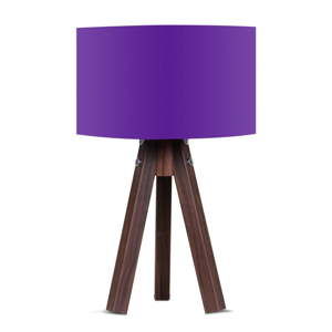 Lampa stołowa z fioletowym abażurem Kate Louise Kahve