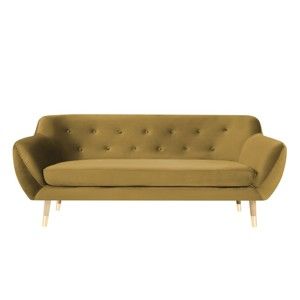 Sofa 3-osobowa w kolorze złota Mazzini Sofas Amelie