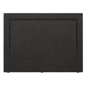 Czarny zagłówek łóżka Mazzini Sofas Ancona, 160x120 cm