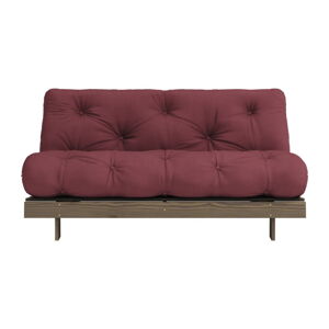Bordowa rozkładana sofa 160 cm Roots – Karup Design