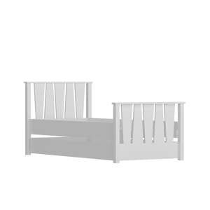 Białe łóżko jednoosobowe Nobe White, 104x201 cm