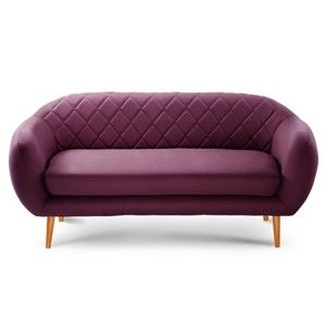 Sofa 3-osobowa Diva Criss Cross Purple