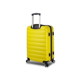 Żółta walizka na kółkach z USB My Valice COLORS RESSNO Pilot Suitcase
