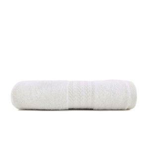 Biały ręcznik z czystej bawełny Foutastic, 50x90 cm