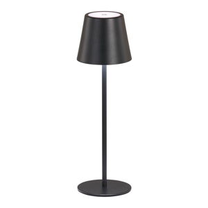 Czarna lampa stołowa LED z metalowym kloszem (wysokość 36,5 cm) Viletto – Fischer & Honsel