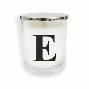 Biało-czarna świeczka North Carolina Scandinavian Home Decors Monogram Glass Candle E
