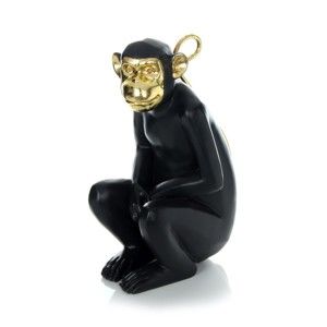 Czarna figurka dekoracyjna w kształcie małpy 360 Living Primate 422