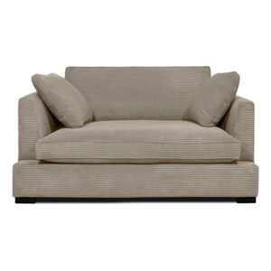 Beżowa sztruksowa sofa 132 cm Mobby – Scandic