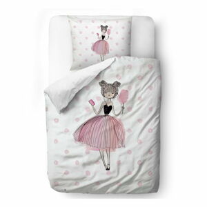 Bawełniana pościel dziecięca Mr. Little Fox Pink Girls, 100x130 cm