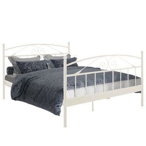 Białe łóżko 2-osobowe Støraa Bibi, 180x200 cm