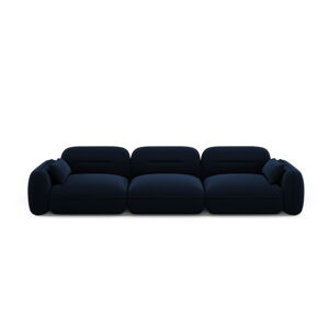 Ciemnoniebieska aksamitna sofa 320 cm Audrey – Interieurs 86