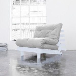 Fotel rozkładany Karup Roots White/Light Grey