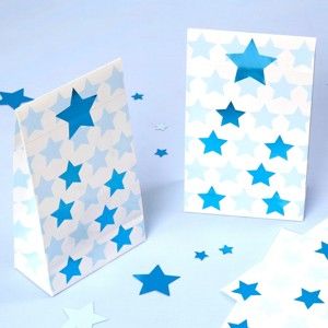 Zestaw 5 torebek dekoracyjnych Neviti Little Star Blue