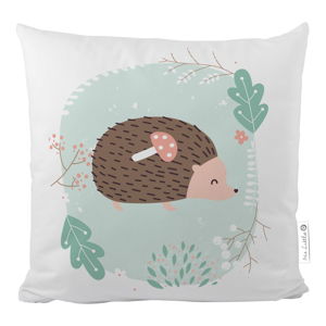 Poszewka na poduszkę z satyny bawełnianej Mr. Little Fox Dear Friends Hedgehog, 50x50 cm