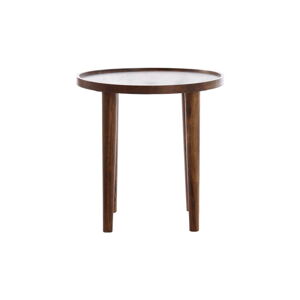 Okrągły stolik z litego drewna akacjowego ø 45 cm Qiano – Light & Living