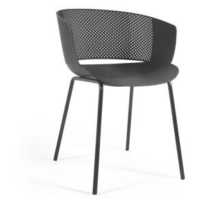 Czarne krzesła zestaw 4 szt. Yeray – Kave Home
