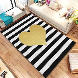 Dywan Homefesto Digital Carpets Heart Amarillo, 80x140 cm