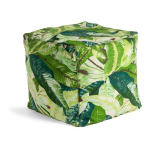 Zielony puf La Forma Tropical, 45x45 cm