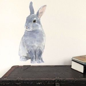 Naklejka wielokrotnego użytku Bunny, 30x21 cm