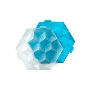 Niebieska silikonowa forma do kostki lodu Lékué Giant Ice Cube