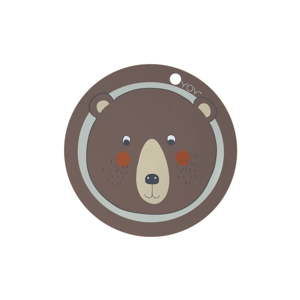 Dziecięca silikonowa mata stołowa OYOY Bear, ⌀ 39 cm