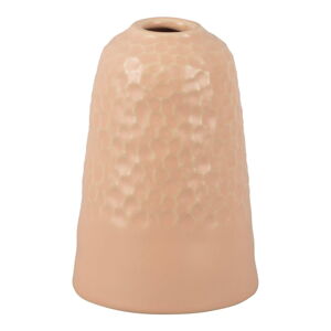 Różowy ceramiczny wazon PT LIVING Carve, wys. 18,5 cm
