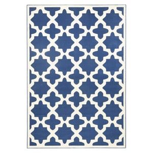 Niebiesko-biały dywan Zala Living Noble, 200x290 cm
