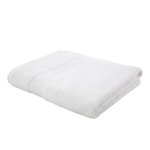 Biały ręcznik bawełniany z domieszką jedwabiu 100x150 cm - Bianca