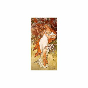 Reprodukcja obrazu Alfonsa Muchy – Spring, 80x30 cm