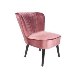 Różowe krzesło z aksamitnym obiciem Leitmotiv Luxury