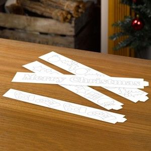 Zestaw 50 pasków papierowych do łańcucha choinkowego Neviti Christmas Craft