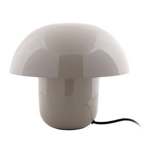 Szara lampa stołowa z metalowym kloszem (wysokość 25 cm) Fat Mushroom – Leitmotiv