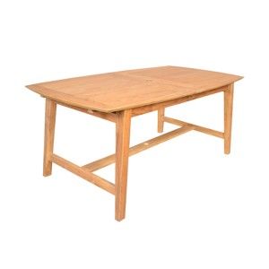 Stół ogrodowy z litego drewna tekowego 100x180 cm Navy – Ezeis