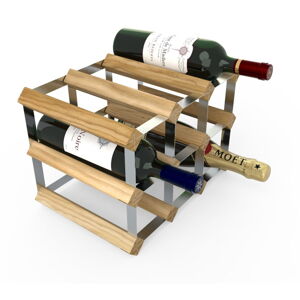 Drewniany stojak na wino na 9 butelek – RTA