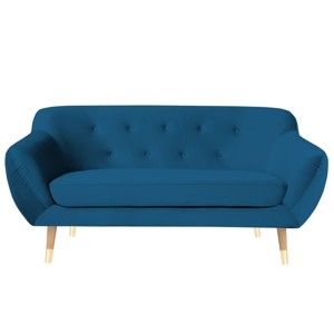 Niebieska sofa 2-osobowa Mazzini Sofas Amelie