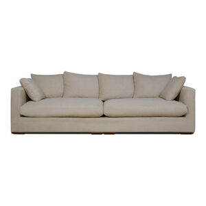 Beżowa sztruksowa sofa 266 cm Comfy – Scandic