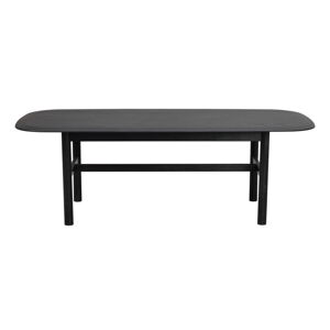 Czarny stolik z litego drewna dębowego 135x62 cm Hammond – Rowico