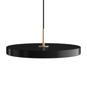 Czarna lampa wisząca LED ze ściemniaczem z metalowym kloszem ø 43 cm Asteria Plus Medium – UMAGE
